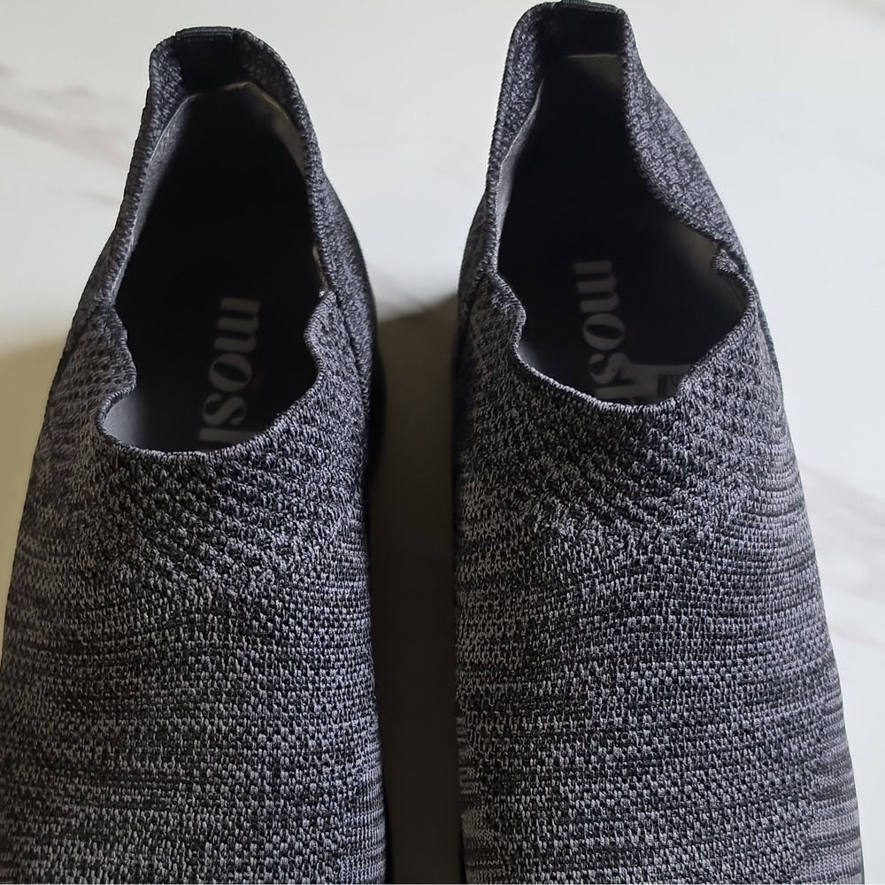 moshn Gray Black Knit Slip-On‎ Casual Shoes Men's US 7 Comfort Non-Slip